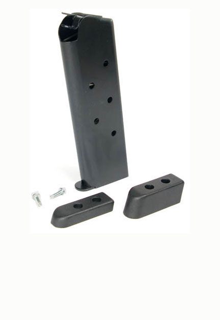 Check-Mate .45ACP, 7RD, Blue, Wadcutter, Bumper Pads - Full Size 1911 Magazine