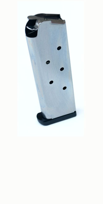 Check-Mate .45ACP, 7RD, SS, Hybrid, Removable Base - Full Size 1911 Magazine