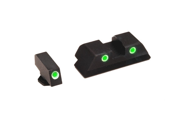 Ameriglo Tritium Night Sight Set - CLASSIC - Glock 9mm, .40, .357, .45 G.A.P. - Green/Green