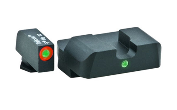Ameriglo Tritium Night Sight Set - Pro i-Dot - Glock 9mm, .40, .357, .45 G.A.P. - Green/Green (orange outline)
