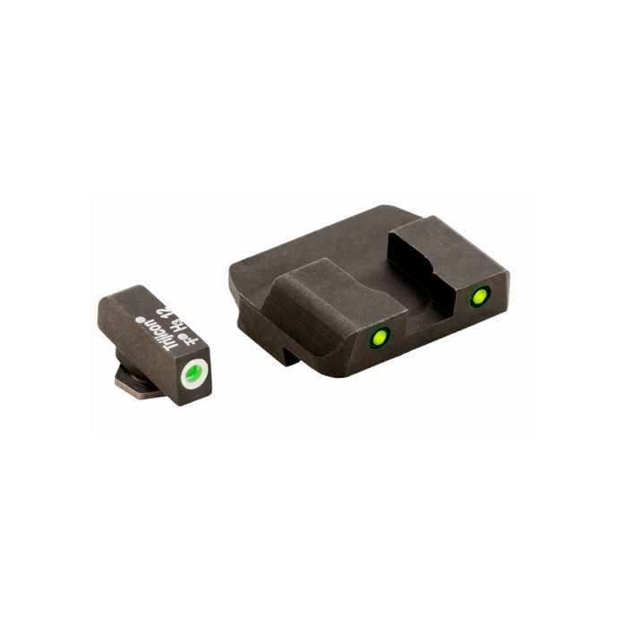 Ameriglo Tritium Night Sight Set - PRO OPERATOR SERIES - Glock 9mm, .40, .357, 45 G.A.P. - Green/Yellow