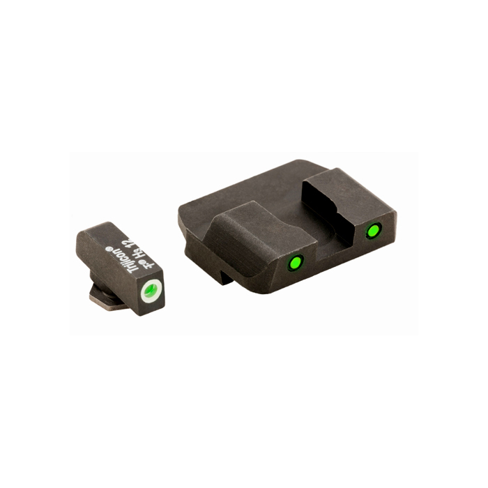 Ameriglo Tritium Night Sight Set - PRO OPERATOR SERIES - Glock 10mm, .45, .357 - Green/Green
