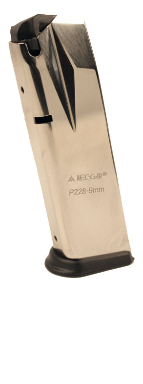 Mec-Gar P228/229 9mm 10rd magazine- NICKEL