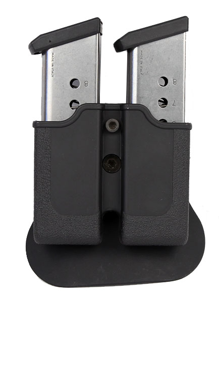 Double Magazine Ammunition Pouch Leather Fits Sig P938 For 9mm mags 
