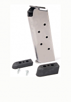 Check-Mate .45ACP, 7RD Compact, SS, Bumper Pads - Officer's Size 1911 Magazine Check-Mate .45ACP, 7RD Compact, SS, Bumper Pads - Officer's Size 1911 Magazine
