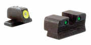Trijicon HD Night Sight Set - SIG 220/229 - YELLOW OUTLINE FRONT