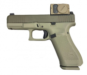 Glock 45 MOS , w/ Aimpoint Acro, 9mm Gen 5 - Debo Green Glock 45 MOS , w/ Aimpoint Acro, 9mm Gen 5 - Debo Green