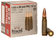 Sterling - 7.62x39mm 123gr FMJ - 20 Per Box Sterling - 7.62x39mm 123gr FMJ - 20 Per Box
