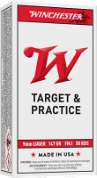 Winchester 9mm Luger 147GR FMJ FN - 50RD Winchester 9mm Luger 147GR FMJ FN - 50RD