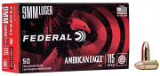 Federal American Eagle 9mm Luger 115 GR. FMJ - 50RD Federal American Eagle 9mm Luger 115 GR. FMJ - 50RD