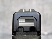 Milspin Custom Back Plate - US Flag - Standard Glock - Stainless Steel with Black Coating Milspin Custom Back Plate - US Flag - Standard Glock - Stainless Steel with Black Coating