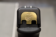 Milspin Custom Back Plate- USMC - Standard Glock - Brass  Milspin Custom Back Plate- USMC - Standard Glock - Brass