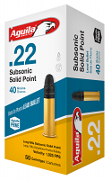 Aguila Subsonic .22LR 40GR - 50RD  Aguila Subsonic .22LR 40GR - 50RD