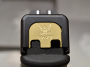 Milspin Custom Back Plate - Navy - Glock 43/43X/48 - Brass Milspin Custom Back Plate - Navy - Glock 43/43X/48 - Brass